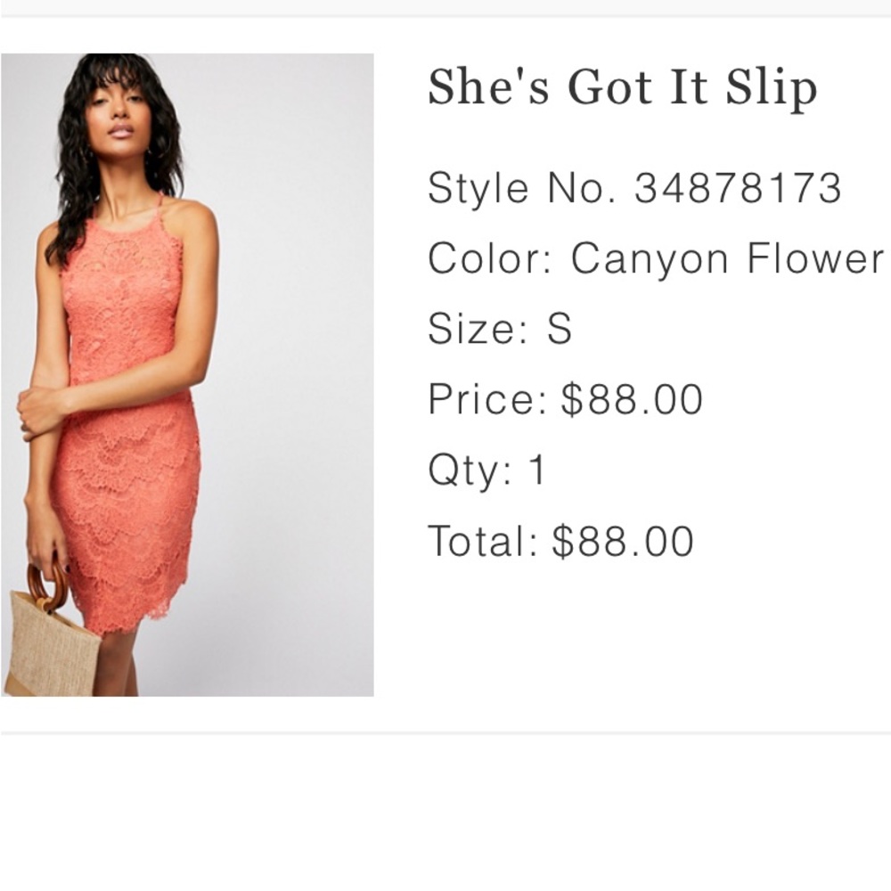 Free People “She’s Got It” lace mini dress. Size small, great condition!